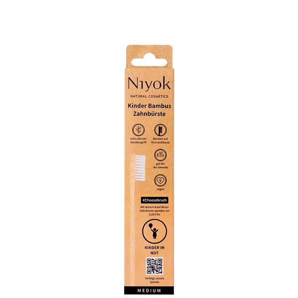 Niyok Choice Brush Bamboo Toothbrush Child-Proof, 5 Pieces