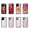 Новый Чехол для телефона с животными и полевыми цветами для iPhone 12 13 14 15 16 17 Pro Max 15 Plus Тигр INS Мультяшная Обложка Цветок Розы 15 Pro Funda