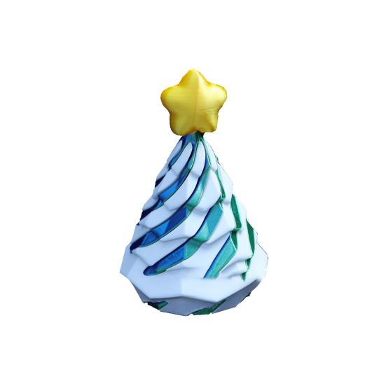 3D-печатная спиральная конусная игрушка, невозможная рождественская елка, сквозная скульптура, вихревая нить, иллюзия, снятие стресса, мини-спиральная игрушка-фиджет для дерева