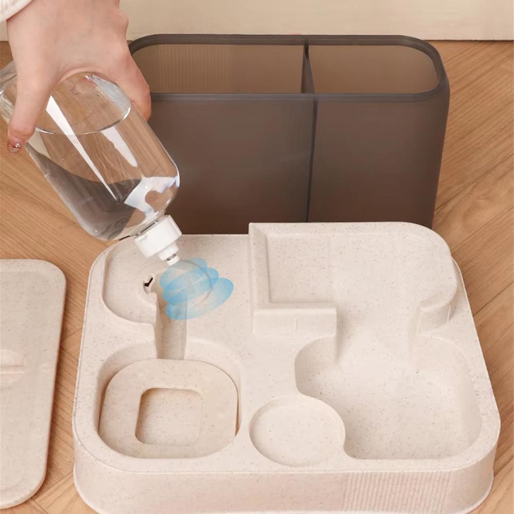 Большая емкость для автоматической кормушки для кошек, диспенсер для воды, контейнер для влажной и разделительной еды для собак, миска для питьевой воды, товары для животных