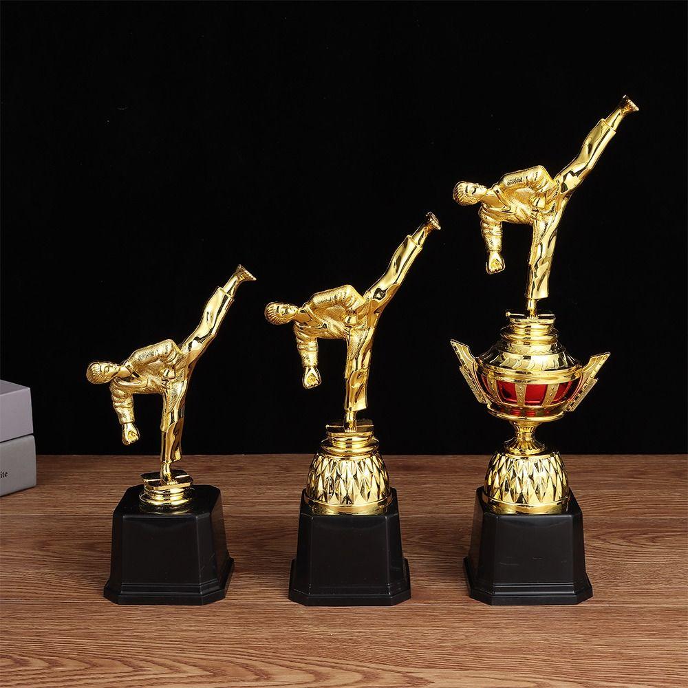 Пластиковая Модель Золотой Трофей Награды Боевые Искусства Награда Победителя Трофей Игрушка Школьный Наградной Приз