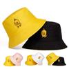 Summer Unisex Travel Fisherman Hat Outdoor Flat Top Sun Protection Women Hats Cute Duckling Embroidery Bucket Cap Beach Caps