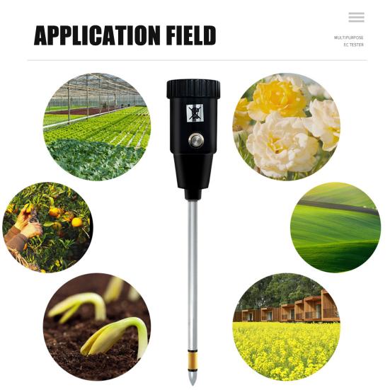 Измеритель влажности почвы Измеритель влажности почвы PH Точное обнаружение Измеритель теста почвы Автономный гигрометр Датчик для садоводства и сельского хозяйства