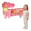 Busy Board Panels Wall Mounted Montessori Inspired Busy Board Toddler Learning Centre Dinosaur Theme Pink