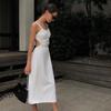 2023 Summer Women's Pleated Backless Suspender Dress