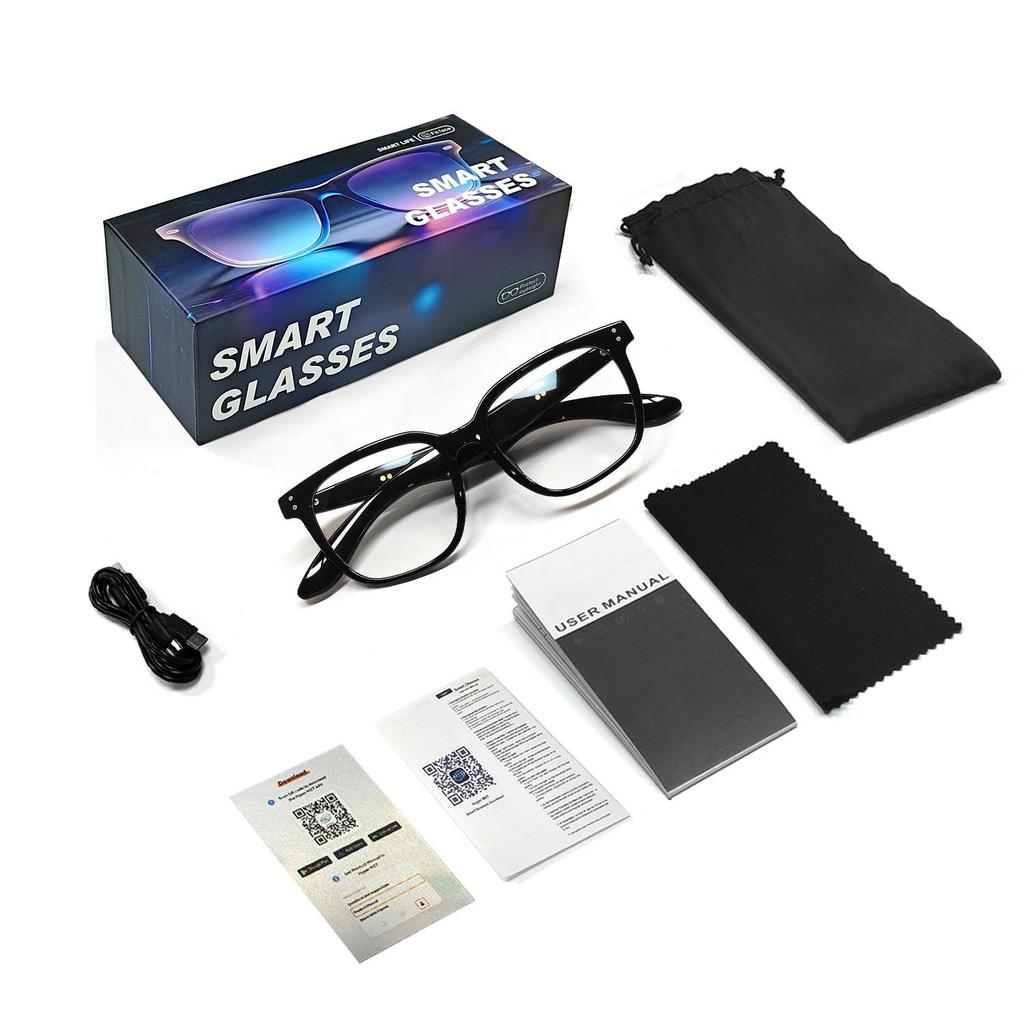 Smart AI Bluetooth Sunglasses: Real-time Translation in 100+ Languages, Music & Calls