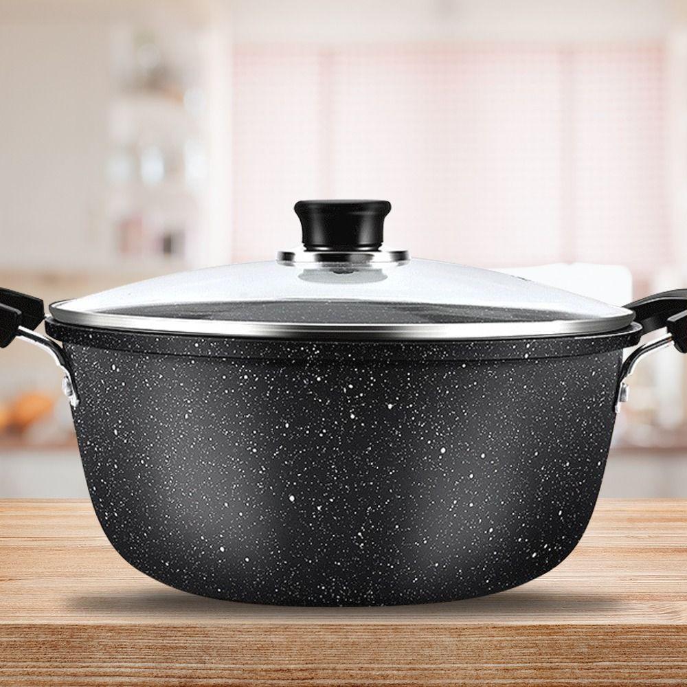 Non-stick Soup Pot Two Ears Kitchen Cooking Universal Cookware Gas Induction Cooker