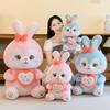 Heart-Hugging Rabbit Plush Toy Doll Cute Bunny Throw Pillow For Girls, Couples, Girlfriends, Birthday Gifts