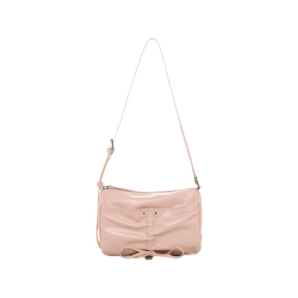 Matin Kim Front Shirring Ribbon Mini Bag Pink