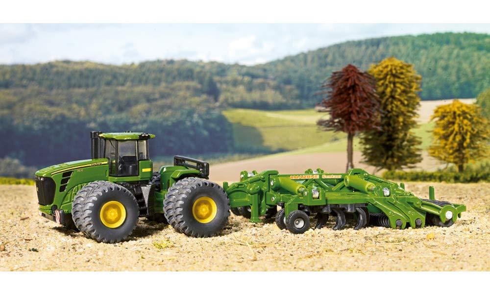 Siku Трактор John Deere 9630 AMAZONE с дисковой бороной и культиватором SK1856G 1/87