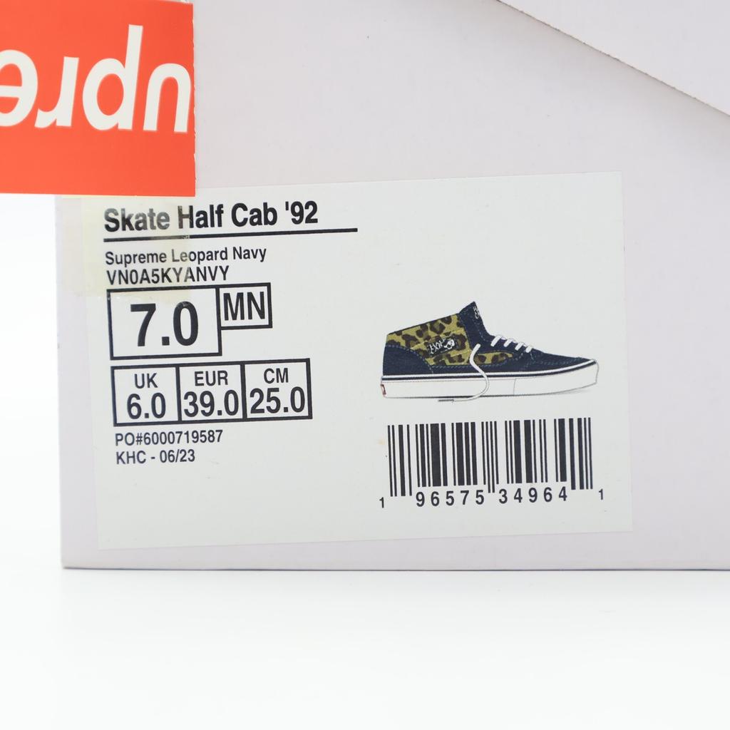 VN0A5KYANVY Supreme Vans Леопардовые Half Cab Темно-синие Белые (Мужской)