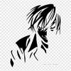 Death Note Black And White Ryuk Light Yagami Iron On Heat Transfer Printing Vinyl Patches Sticker for Clothes DIY Appliques Washable Patches