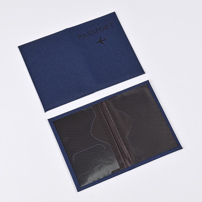 14*10cm PU Leather Passport Cover Case Holder with ID Credit Card Slot Card Document Pocket Wallet for Travel Passport Sleeve