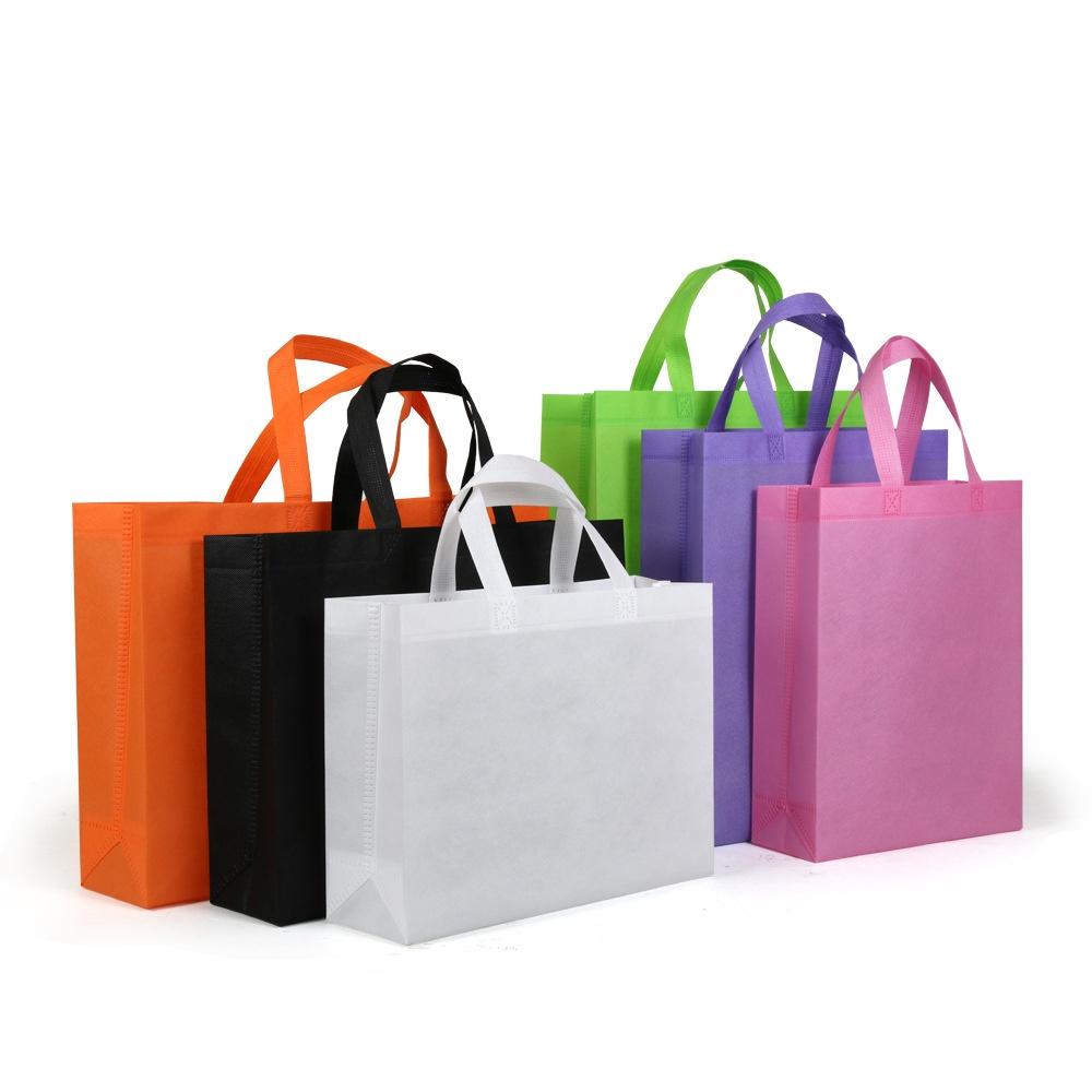 1PC Short / Long Folding Eco Shopping Bag Non-woven Storage Grocery Reusable Tote Wholesale
