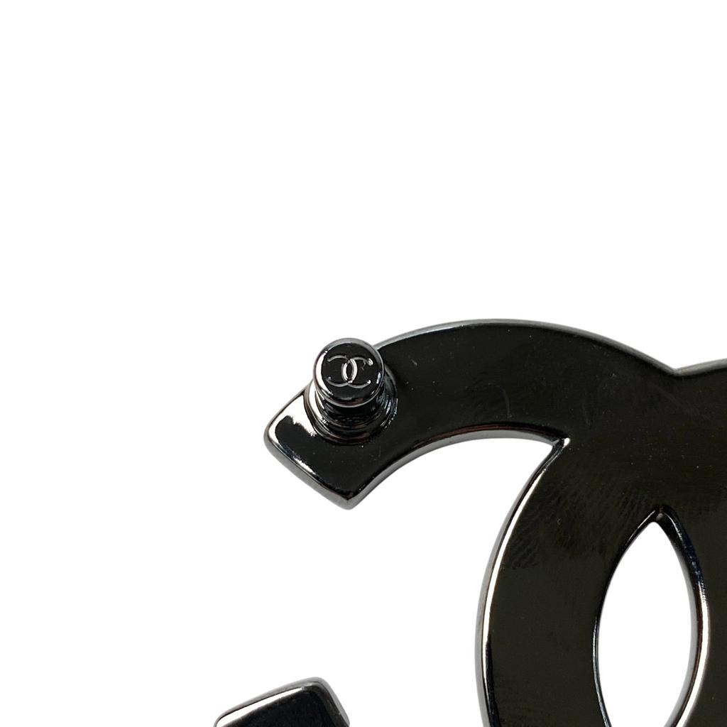 Used CHANELBrooch black/white Women