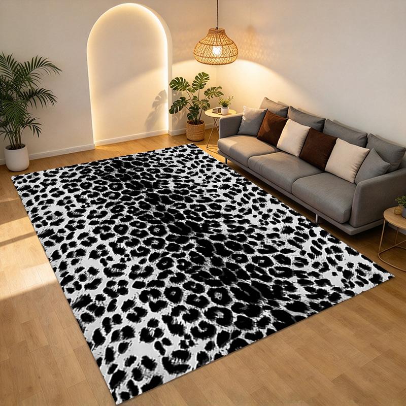 Leopard Print Living Room Nonslip Area Rug Soft Carpet For Bedroom Game Playroom Sofa Office Home Decor Doormat Christmas Gift C926772