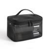 Portable Transparent Mesh Travel Toiletry Bag Large Capacity Visible Easy Access Storage Pouch for Weekend Getaway