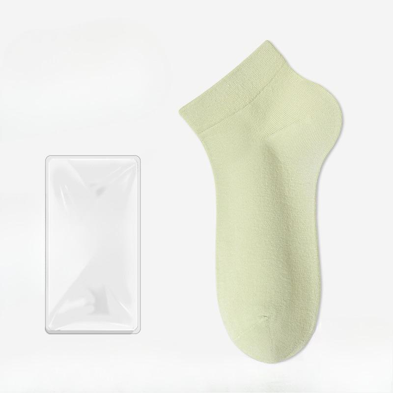 Women's Summer Thin Baita Sweat Absorbing Antibacterial Deodorizing Boneless Moon Seed Tube Cotton Socks