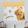 BButter BBear Cute Tapestry Wall Hanging Tapestry Art Deco Blanket Curtain Hanging At Home Bedroom Living Room Decor