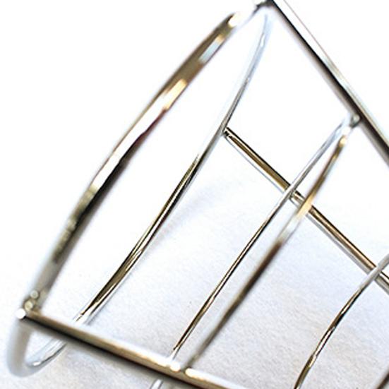 Подставка для картофеля фри, прочная металлическая стружка, нержавеющая полая с подстаканником, стеллаж для витрины жареной курицы для пищевых закусок