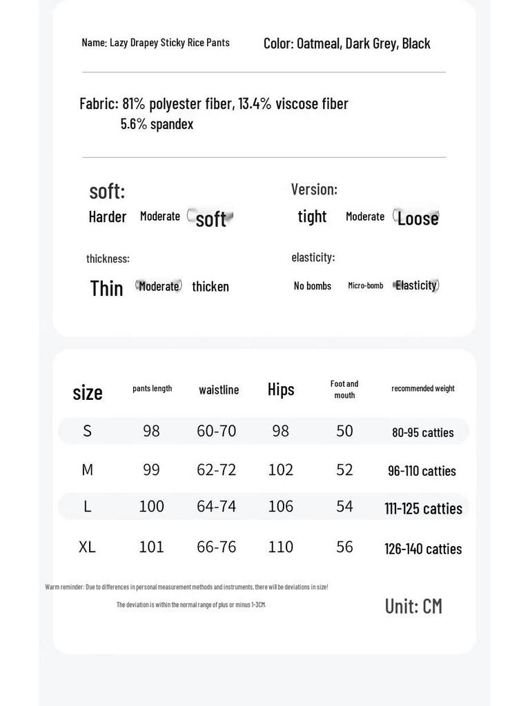 Langsha Women's High-Waist Draped Wide-Leg Pants