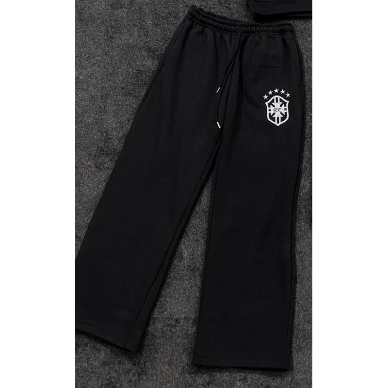 Y2K Streetwear Hoodie Sweatpants Set Embroidered Casual Loose Fit Women