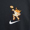 Nike Спортивная одежда свободный крой хлопковый пуловер короткий рукав футболка мужские топы черный HJ3953-010