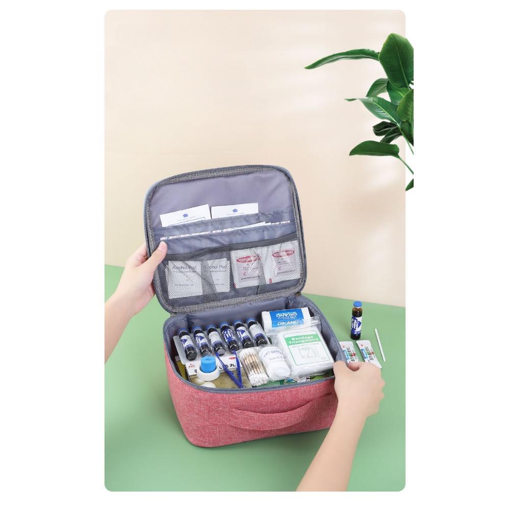 Mini Portable Medicine Storage Bag Camping Outdoor Travel First Aid Kit Organizer Emergency Survival Bag Pill Case