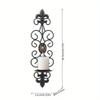 1Pc Wall Candle Holders Retro Diamond Encrusted Candlestick for Living Room Bedroom Decorations