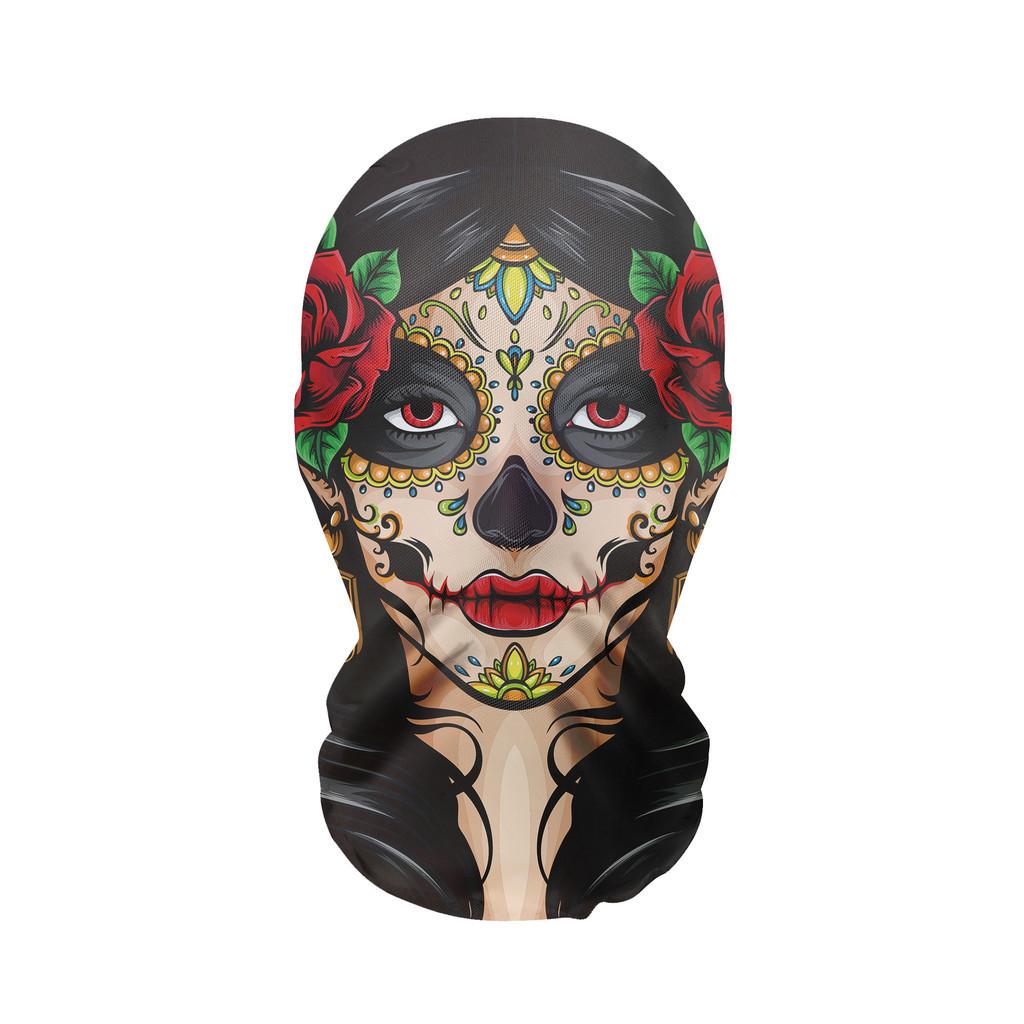 Unique Skull Head Full Face Mask Stylish Mesh Design Party Costume Accessory For Halloween And Christmas Celebrations