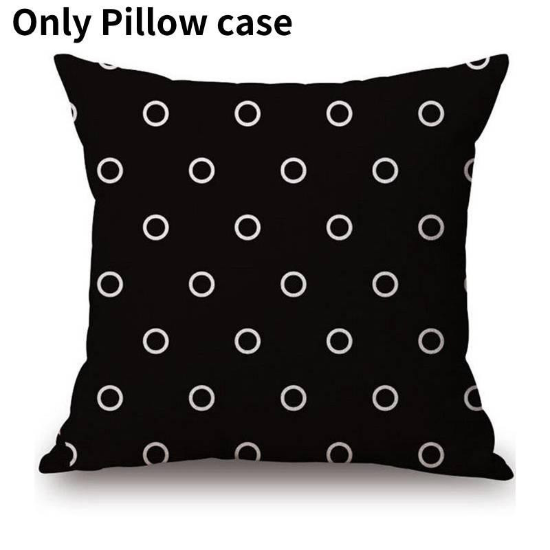 Роскошная наволочка в скандинавском стиле с цифровым принтом черными буквами для домашнего декора