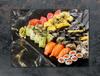 SZKLANA PŁYTA OCHRONNA NA KUCHENKĘ 70x52 SUSHI
