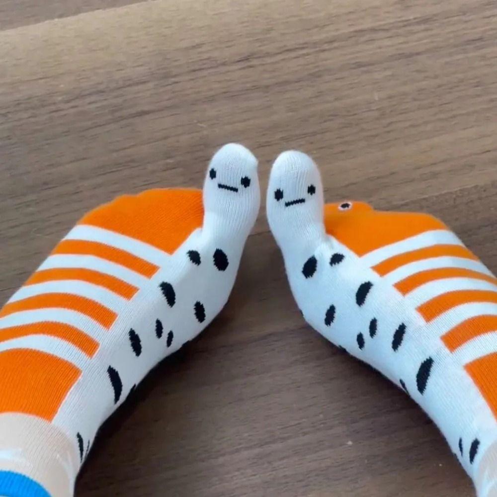 1pair Soft Tabi Socks Breathable Funny Socks Fashion Short Socks Unisex
