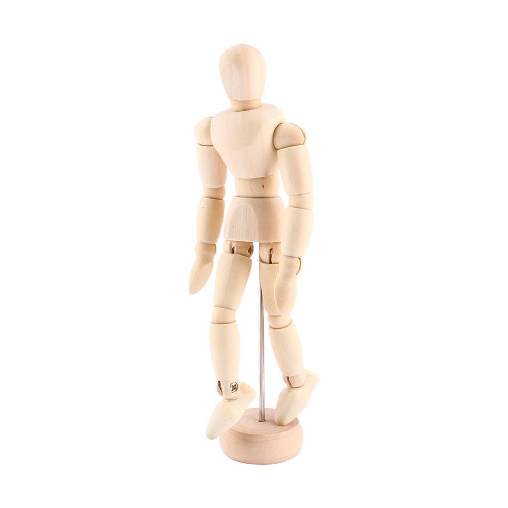 Wooden Manikin Model, Articulated for Artists, Photographers, Animators, Desk Toy, Ornament