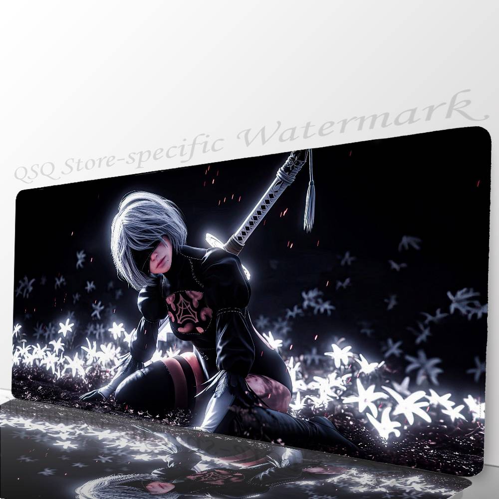 Nier Automata Аниме Игра-файтинг Коврик для мыши Коврик для стола С ковриком Игровые аксессуары Prime Gaming XXL Коврик для клавиатуры Набивка M