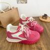 Розовые туфли Forrest Gump с внутренней платформой для увеличения роста, женские новые кроссовки на небольшой платформе, шикарные в гонконгском стиле, супер огонь, кроссовки для папы