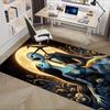 Office Rug Moonlight, Halloween theme 3D Printed Anti-Slip Rug-Machine Washable for Living Room