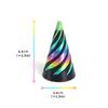 3D Printed Spiral Cone Toy Impossible Pyramid Passthrough Sculpture Pass Through Pyramid Toy Mini Vortex Thread Illusion