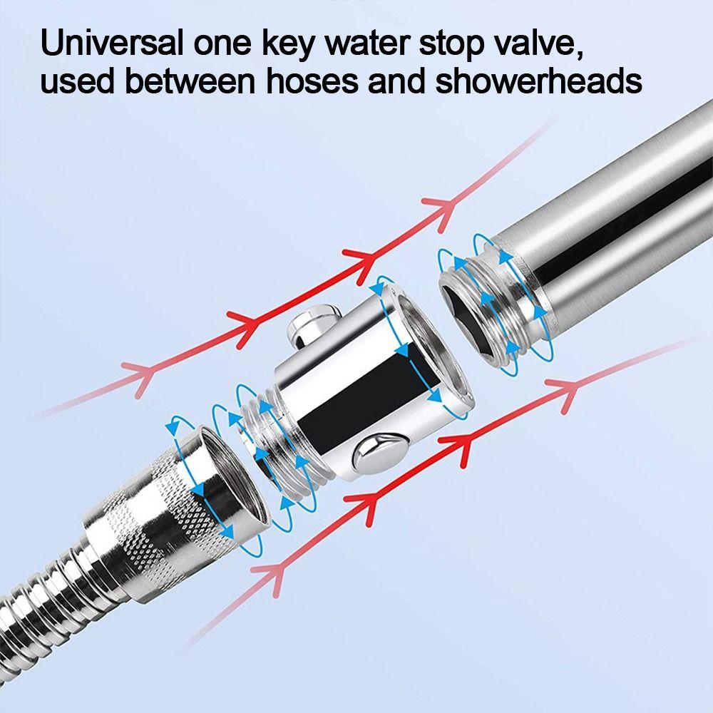 Flow Limiter Water Stop Valve Water Pressure Control Sprayer Shut-Off Switch Bathroom Parts