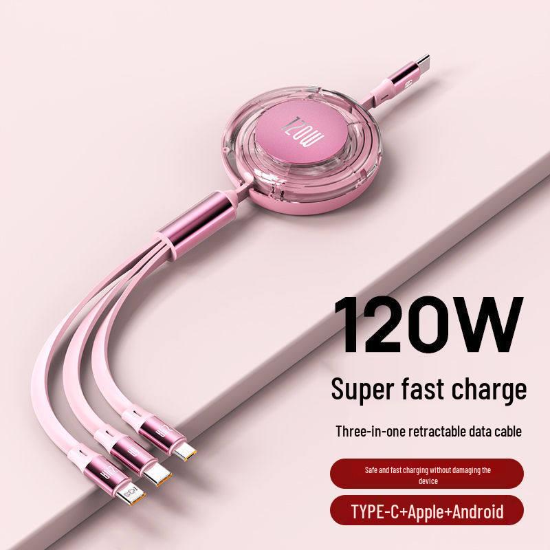 MKO120W Быстрый кабель 3-в-1 для устройств Apple, Huawei, Android и Type-C