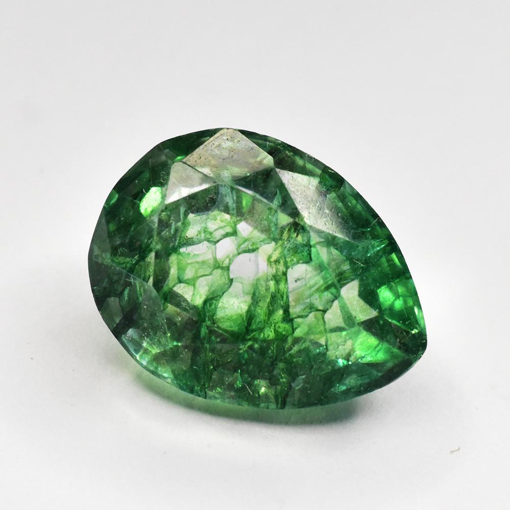 High Quality Loose Gemstone 9.45 CT Natural Green Emerald Pear Shape