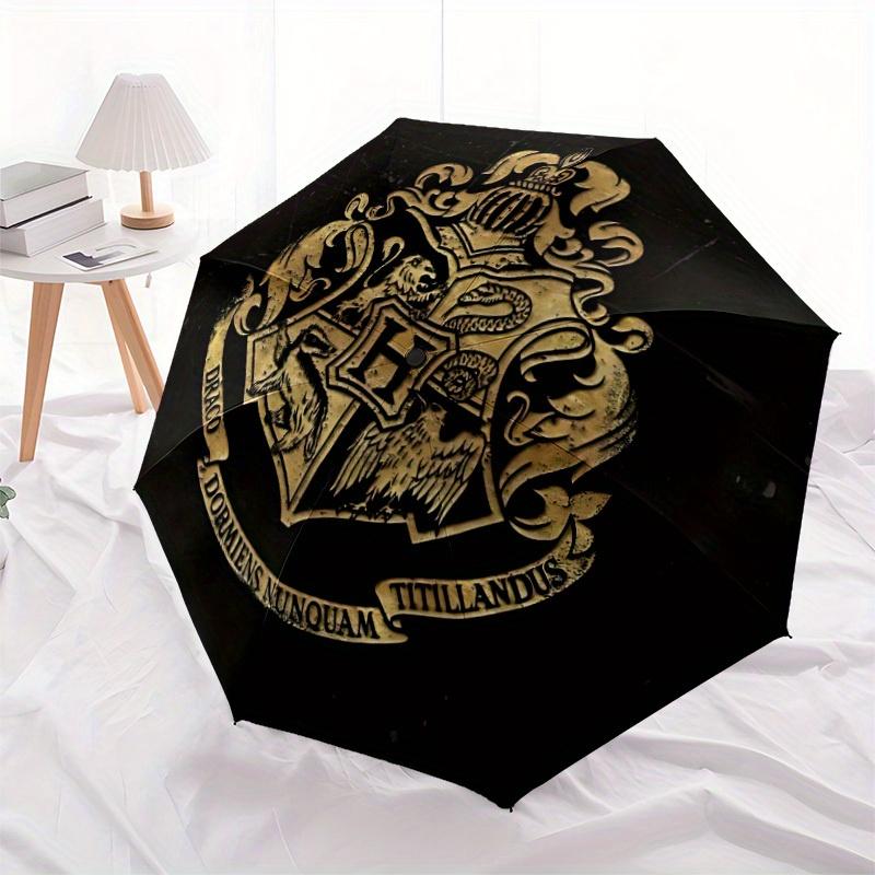 1pc Hogwarts Crest Auto Cute Umbrella 8-Bone Design Compact Gear for Outdoor Travel, Perfect Gift for Friends or Family y250829134