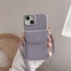 Кожаный чехол-держатель для кредитных карт для iPhone 15 14 Plus 13 12 11 Pro Max, кошелек, ремешок через плечо, чехол для телефона