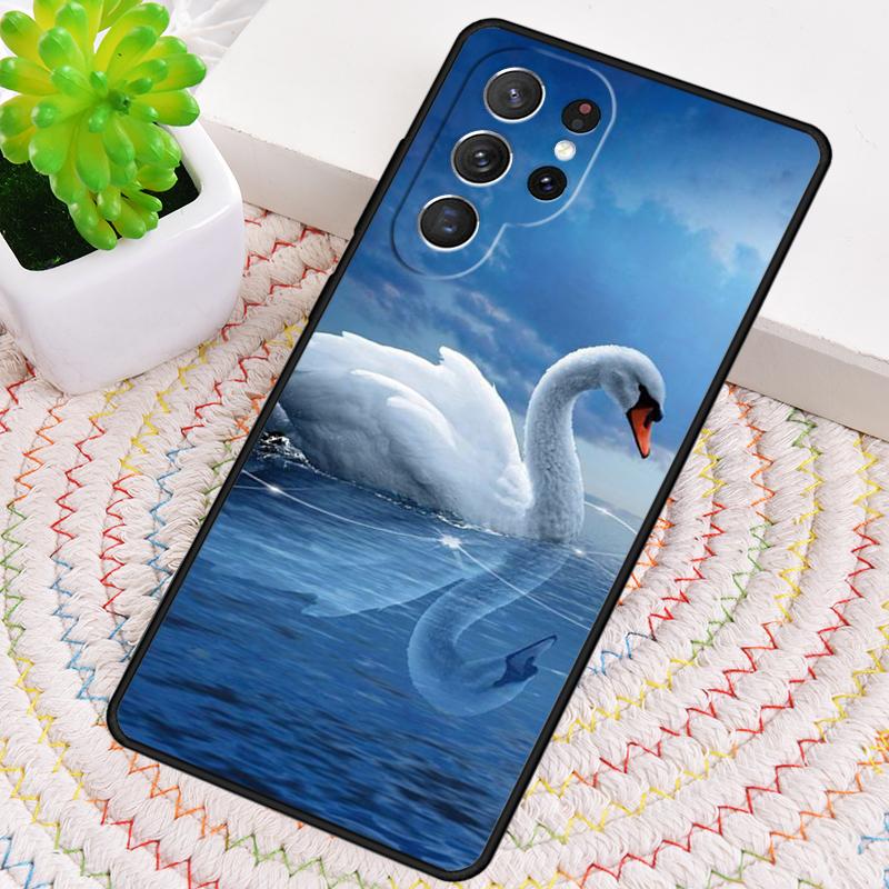 Милый чехол для телефона в виде лебедя для Samsung Galaxy note 10 pro S26 Ultra S23 S24 FE S25 S21 S22 PLUS противоударный чехол