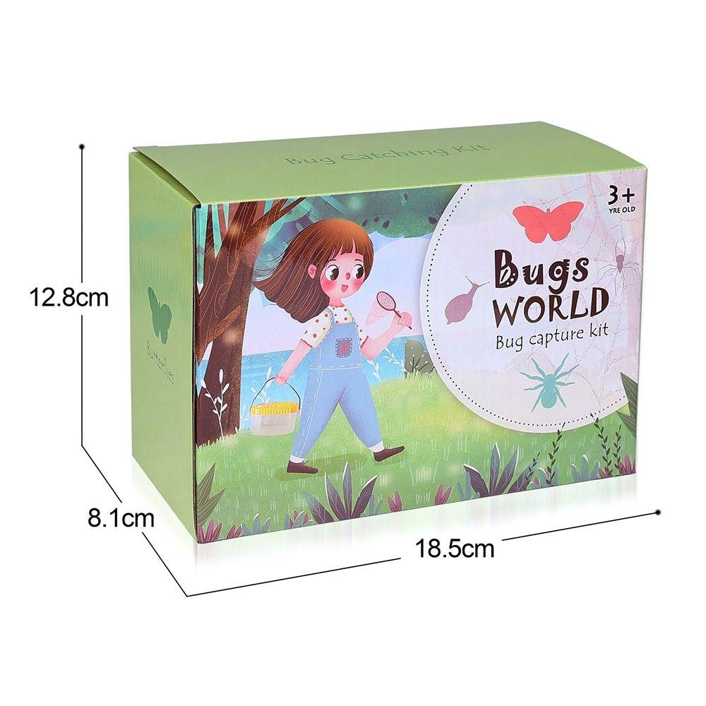 6 шт./набор Средство для просмотра насекомых Коробка для наблюдения за насекомыми Пластиковые экспериментальные игрушки с насекомыми Подарок