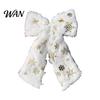 Holiday Hair Accessories for Women Christmas Plush Bow Clip Women, Snowflake Tree Double Versatile Clips Daily Wear Ribbon Hairpin, Festive Accessory