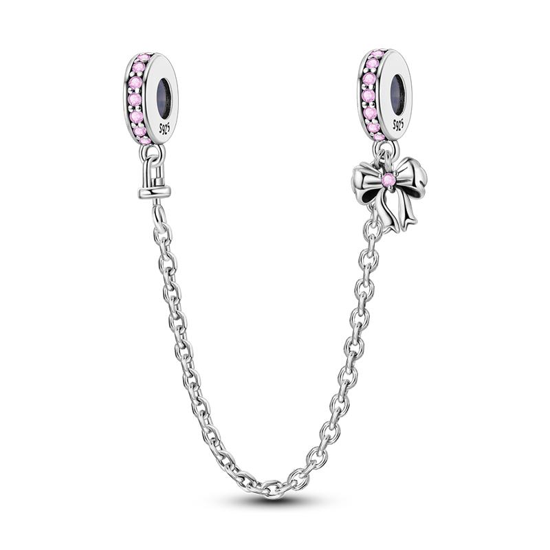Charms 925 Silver Pink Series Perfume Bead Pendant Jewelry Fit Original 925 Bracelet Plata For Women DIY Party
