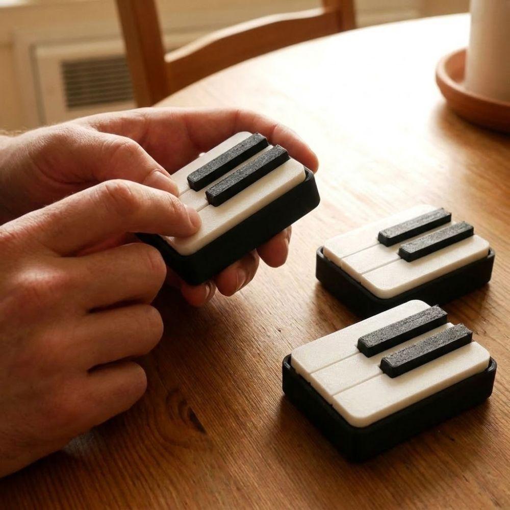 5-key Press Piano Keyboard Clicker Novelty Piano Key Fidget Figurine Car Key