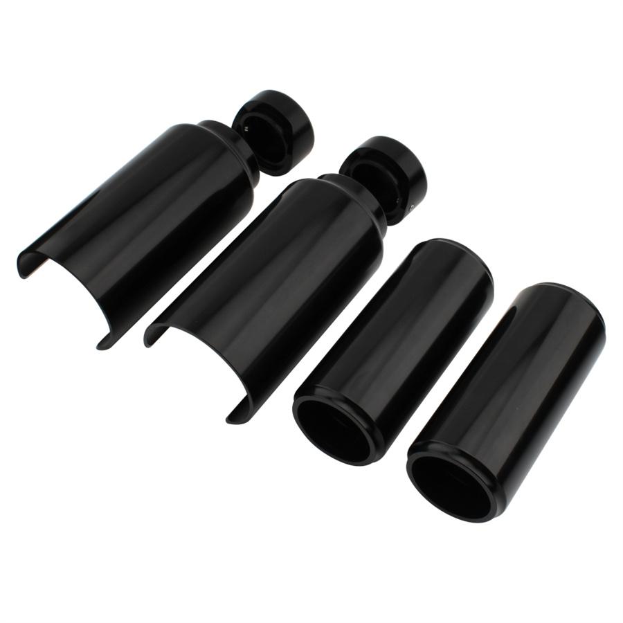 6 шт. Черные чехлы на вилку, комплект крышек для трубок для Softail Breakout FXBR FXBRS 18-21