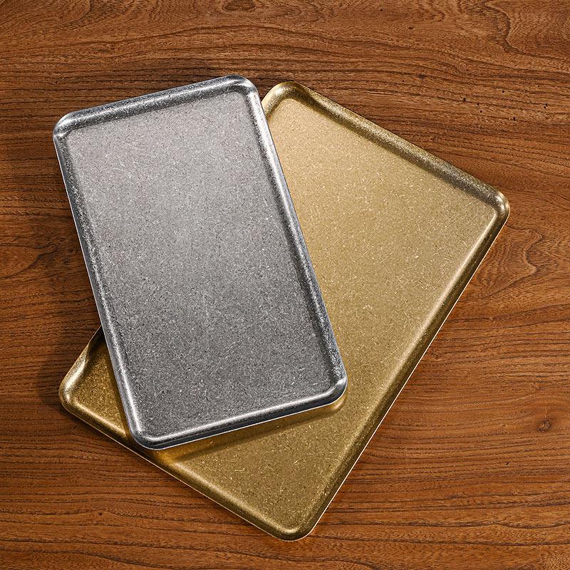 Jingbaodi 304 Stainless Steel Gold Rectangular Serving Tray